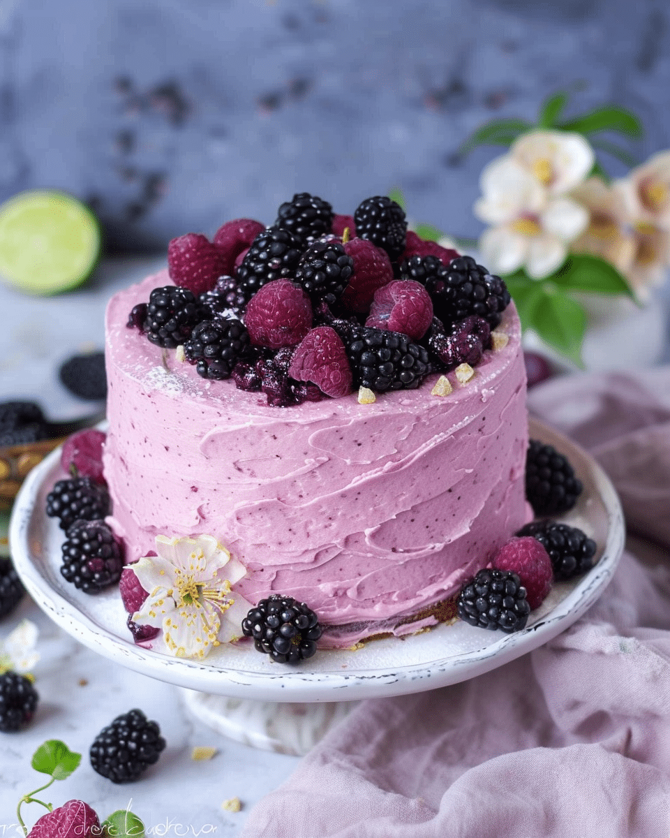 Blackberry Lime Cake