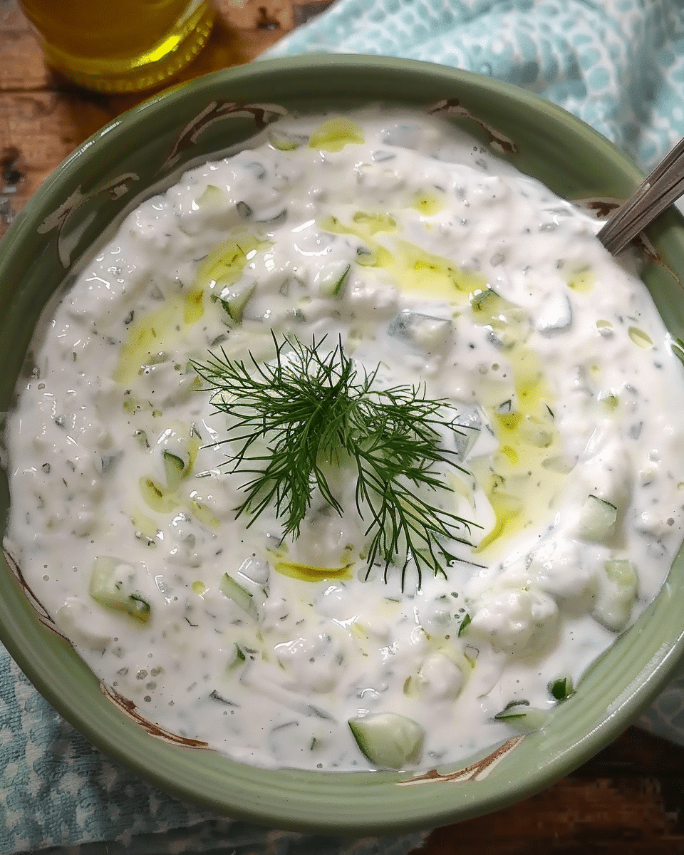 Bulgarian Tarator - Cold Cucumber Soup
