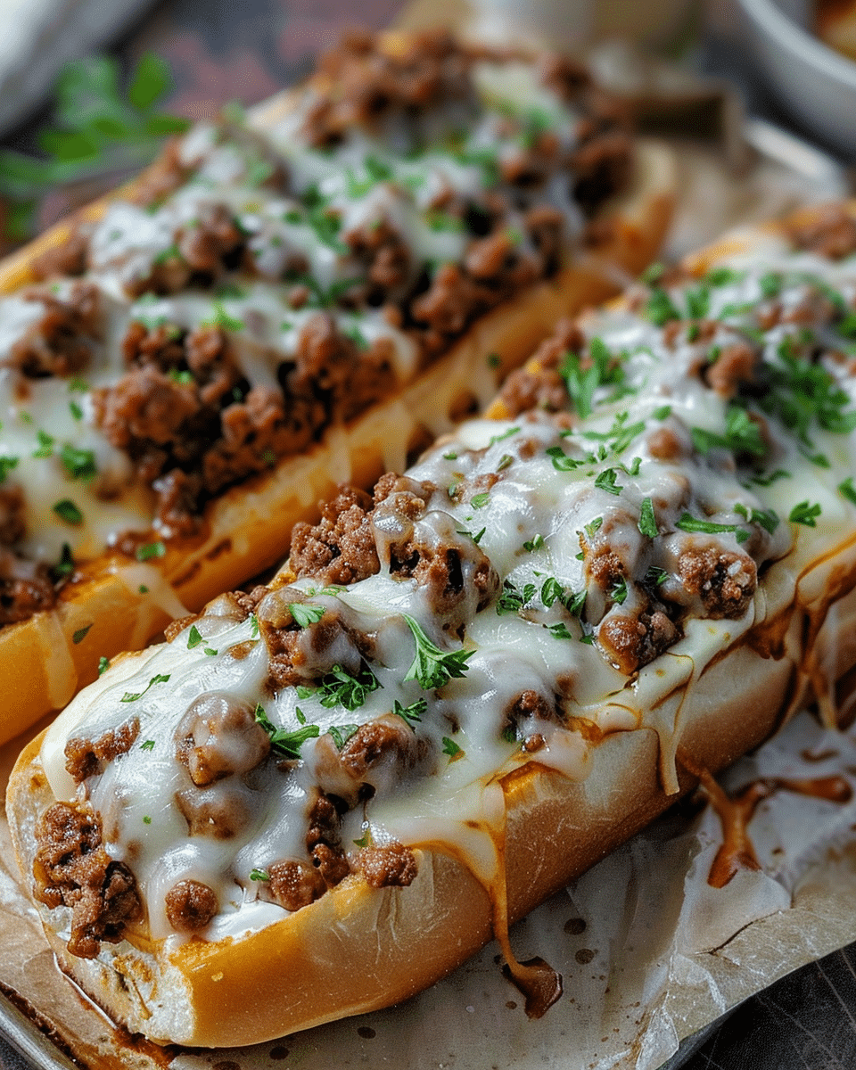 Cheesy Garlic Bread Sloppy Joes: A Savory Twist on a Classic