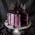 Chocolate Blackberry Elegantly Gothic Halloween Cake