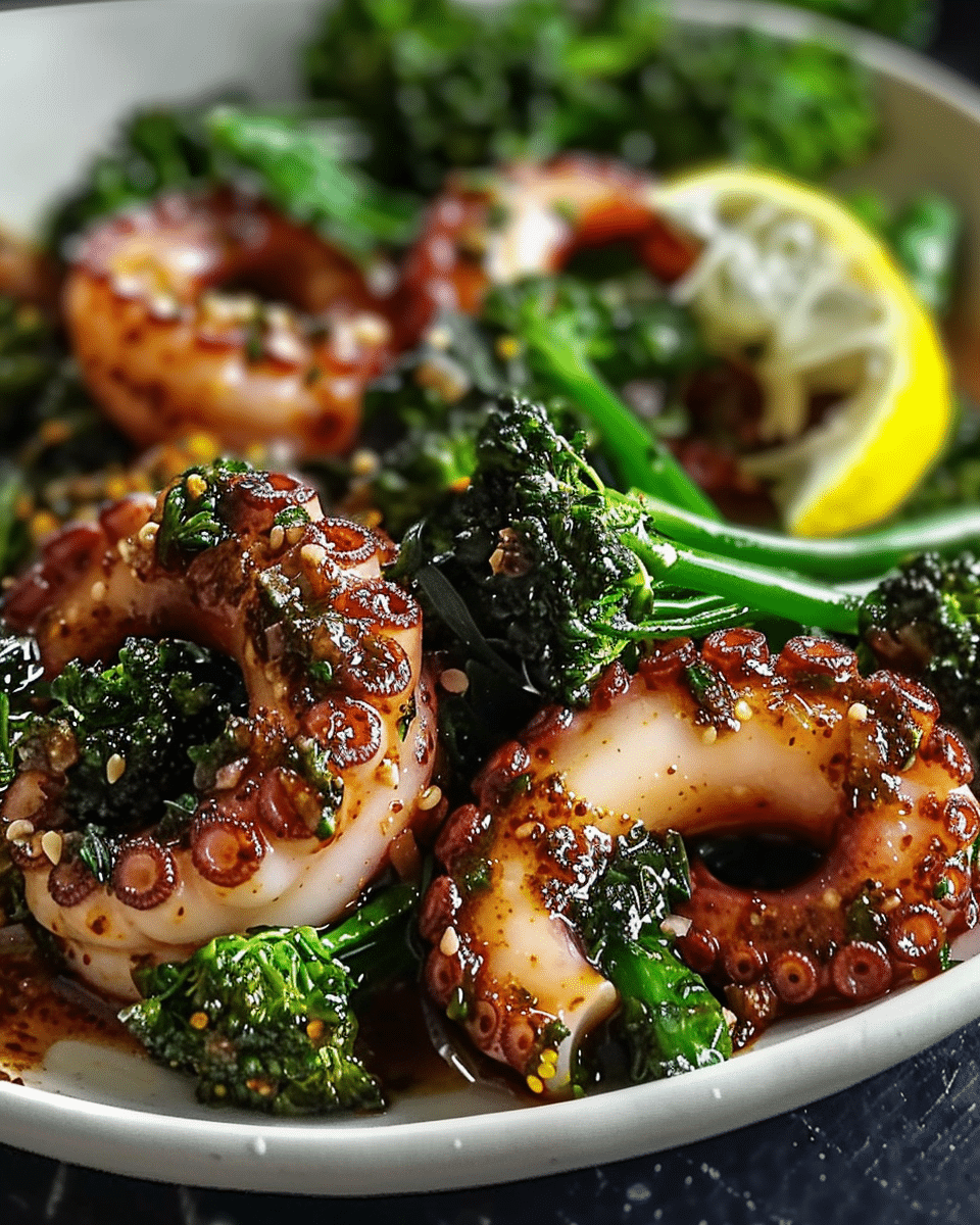 Citrus-Spiced Baby Octopus with Crunchy Broccolini: An Amazing Ultimate Recipe