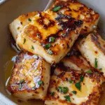 Crispy Air-Fried Halloumi with Honey Drizzle