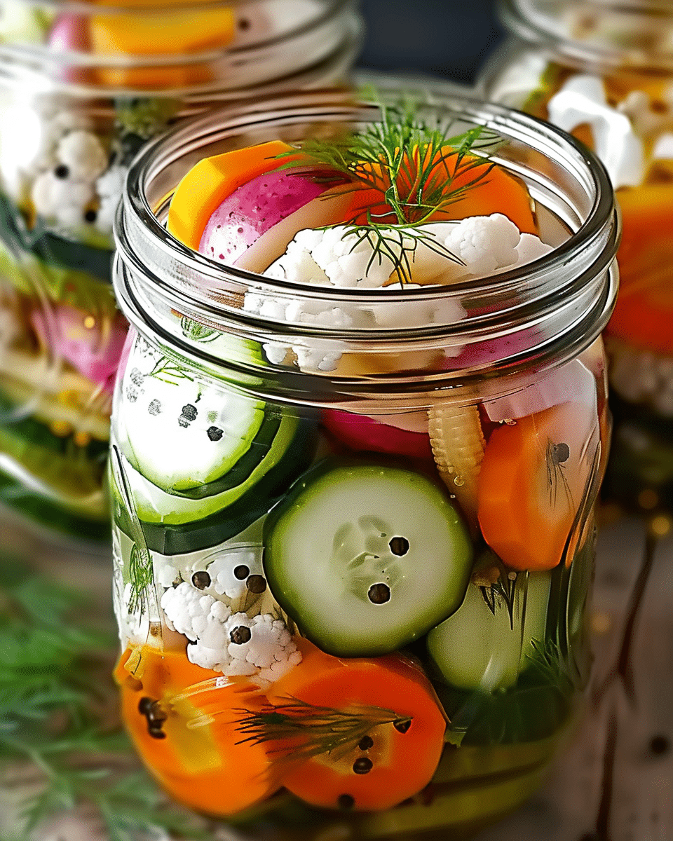 Easy Refrigerator Pickled Vegetables Recipe