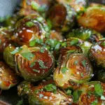 Extra Crispy Honey Garlic Brussels Sprouts