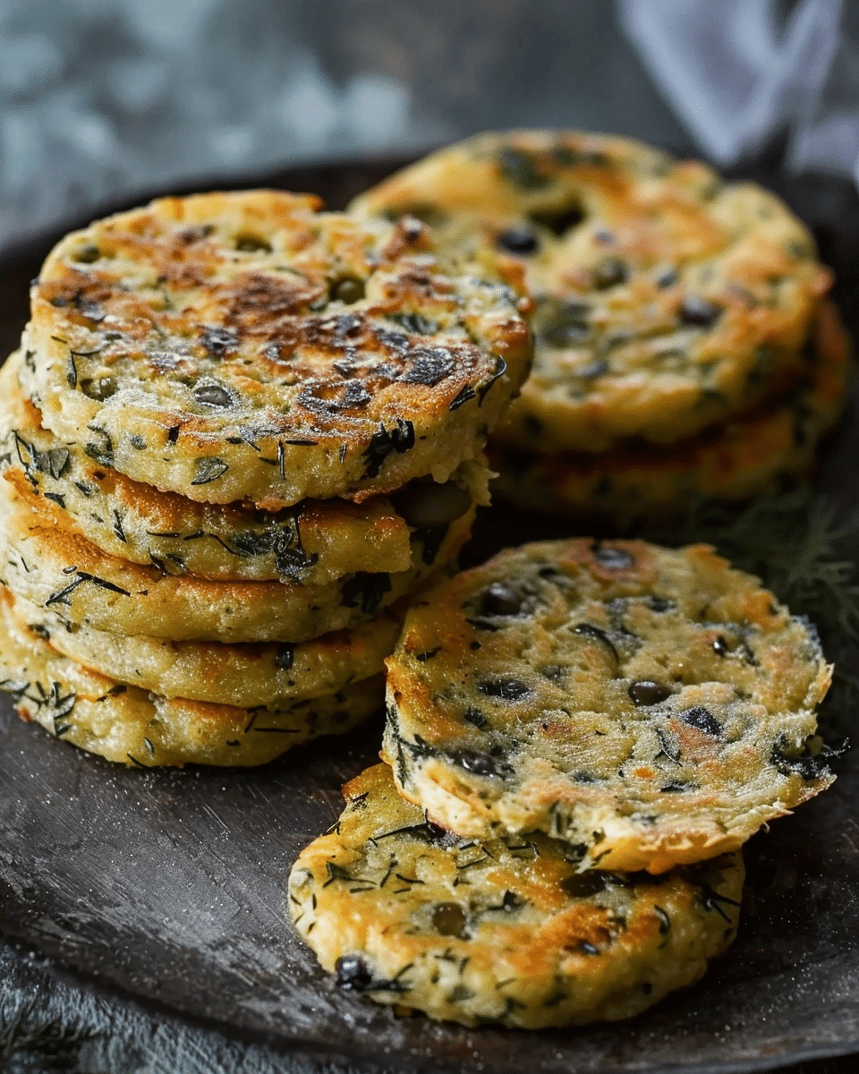 Green Olive and Herb Welsh Cakes