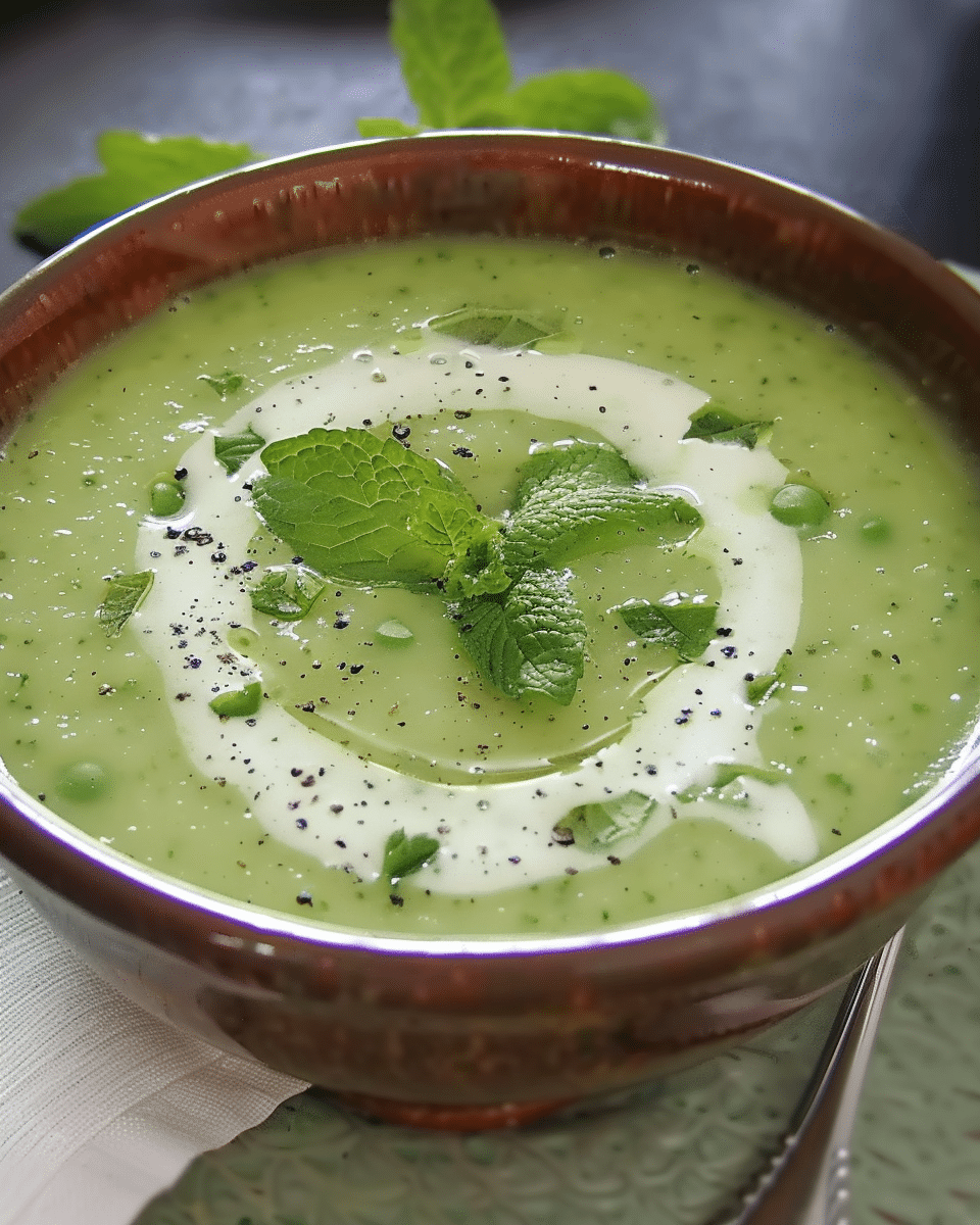 Green Pea and Mint Soup