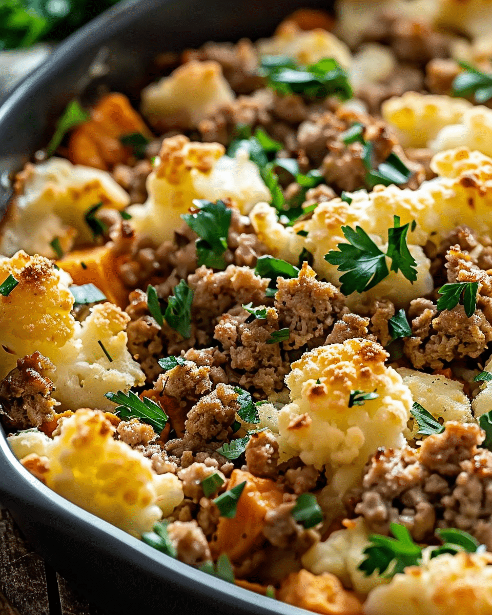 Ground Turkey Sweet Potato Bake Recipe