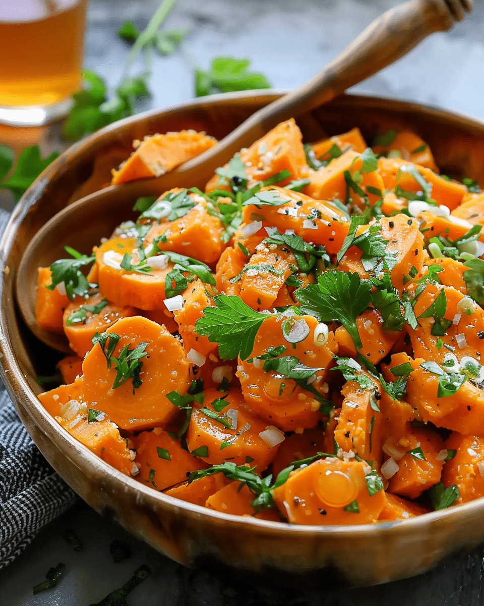 Hot-Honeyed Sweet Potato Salad