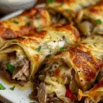 Keto Philly Cheesesteak Roll Ups