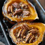 Maple Pecan Roasted Acorn Squash