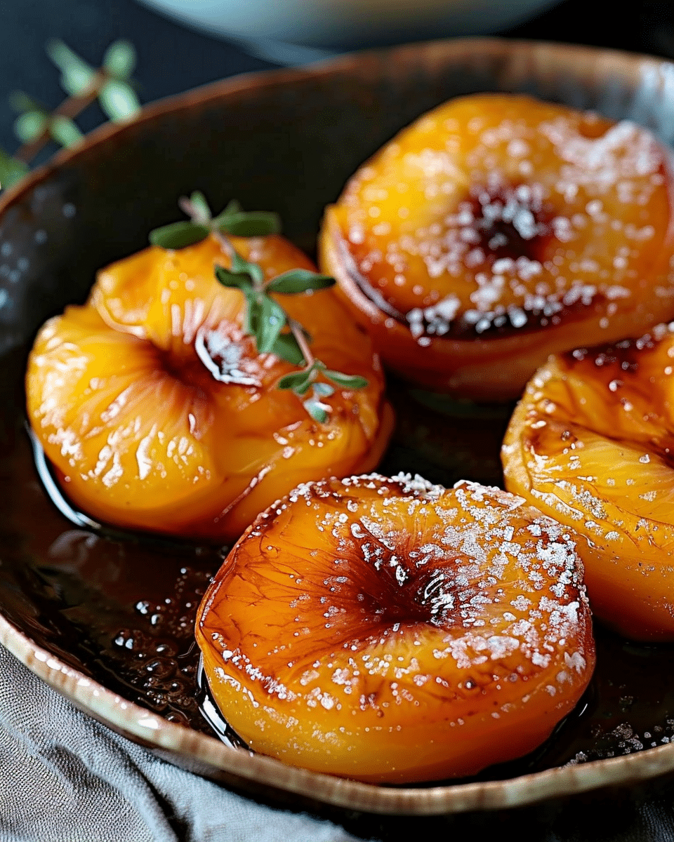 Pan Fried Sweet Peaches