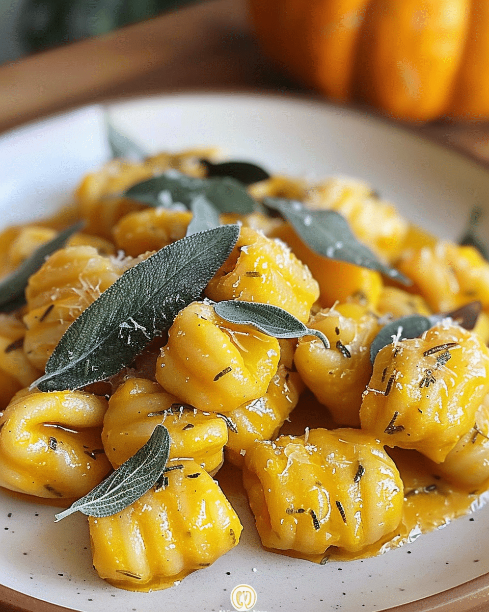 Pumpkin Gnocchi with Sage Butter