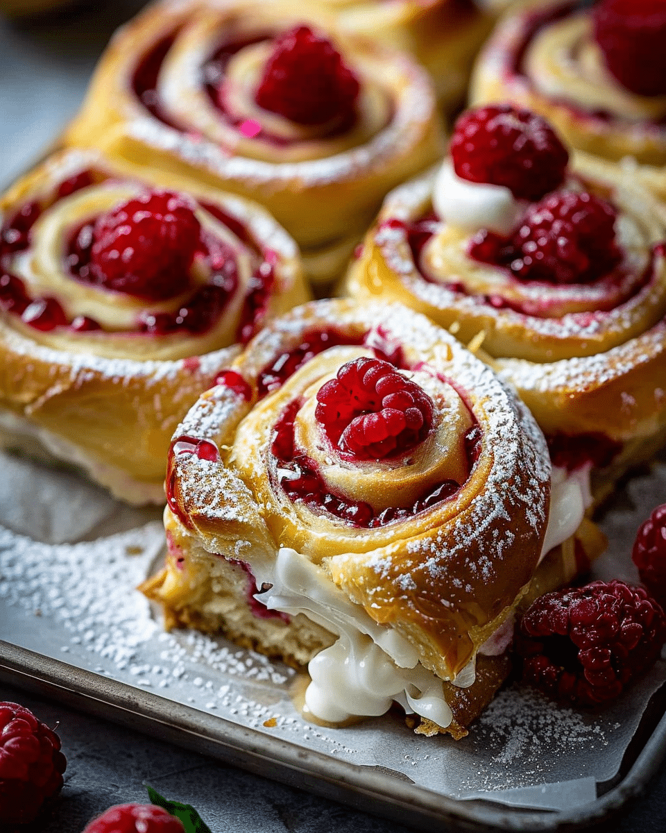Raspberry Lemon Rolls