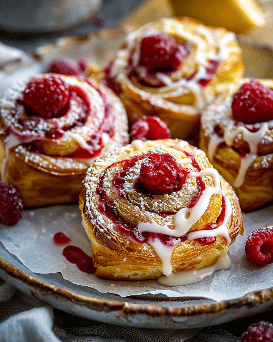 Raspberry Lemon Rolls