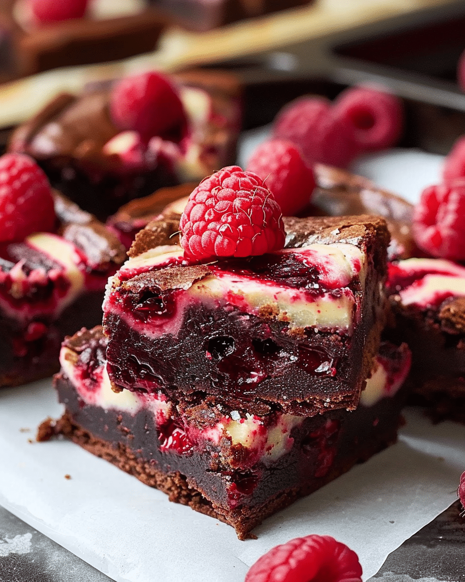 Raspberry Swirl Brownies Recipe