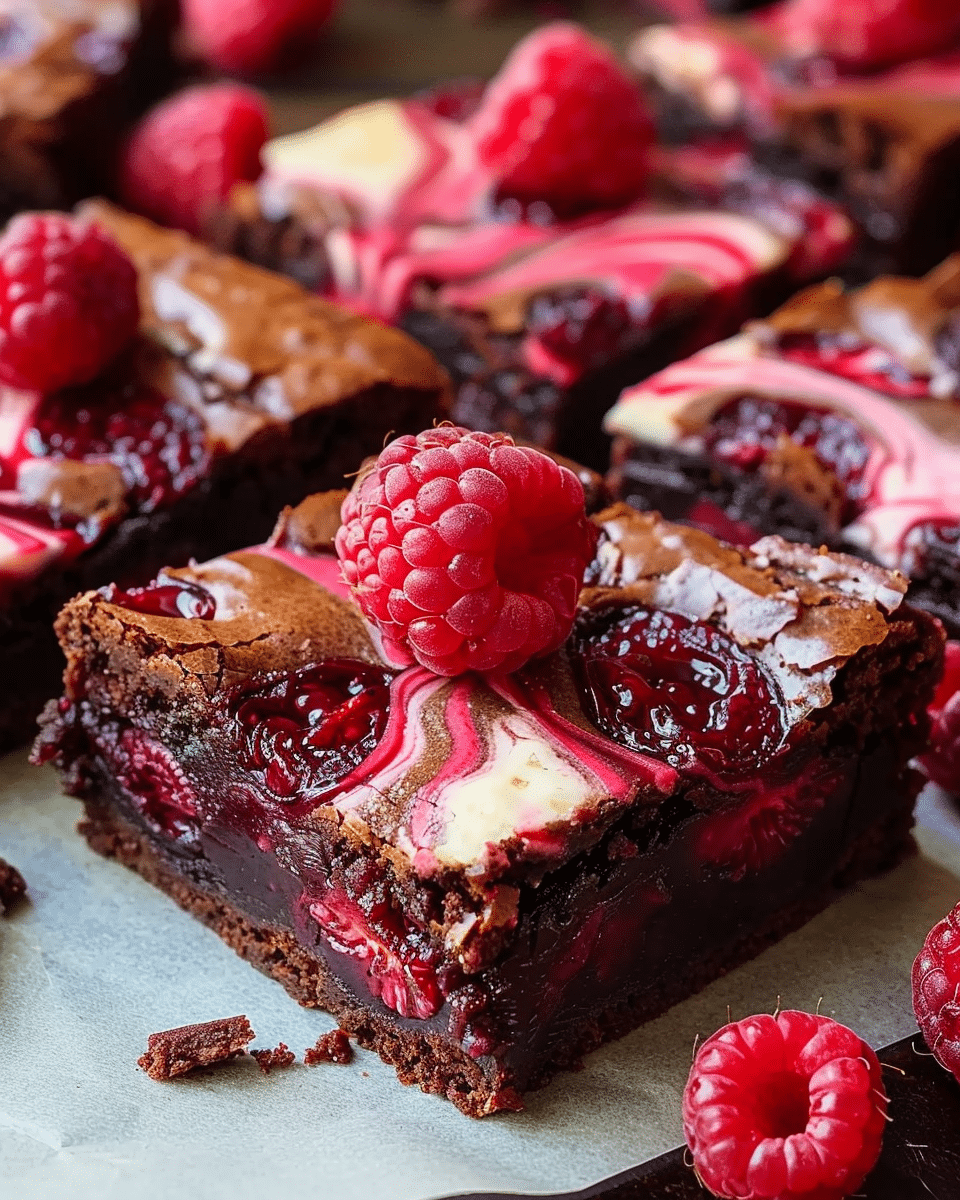 Raspberry Swirl Brownies Recipe