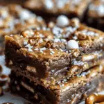 Salted Caramel Pretzel Blondies