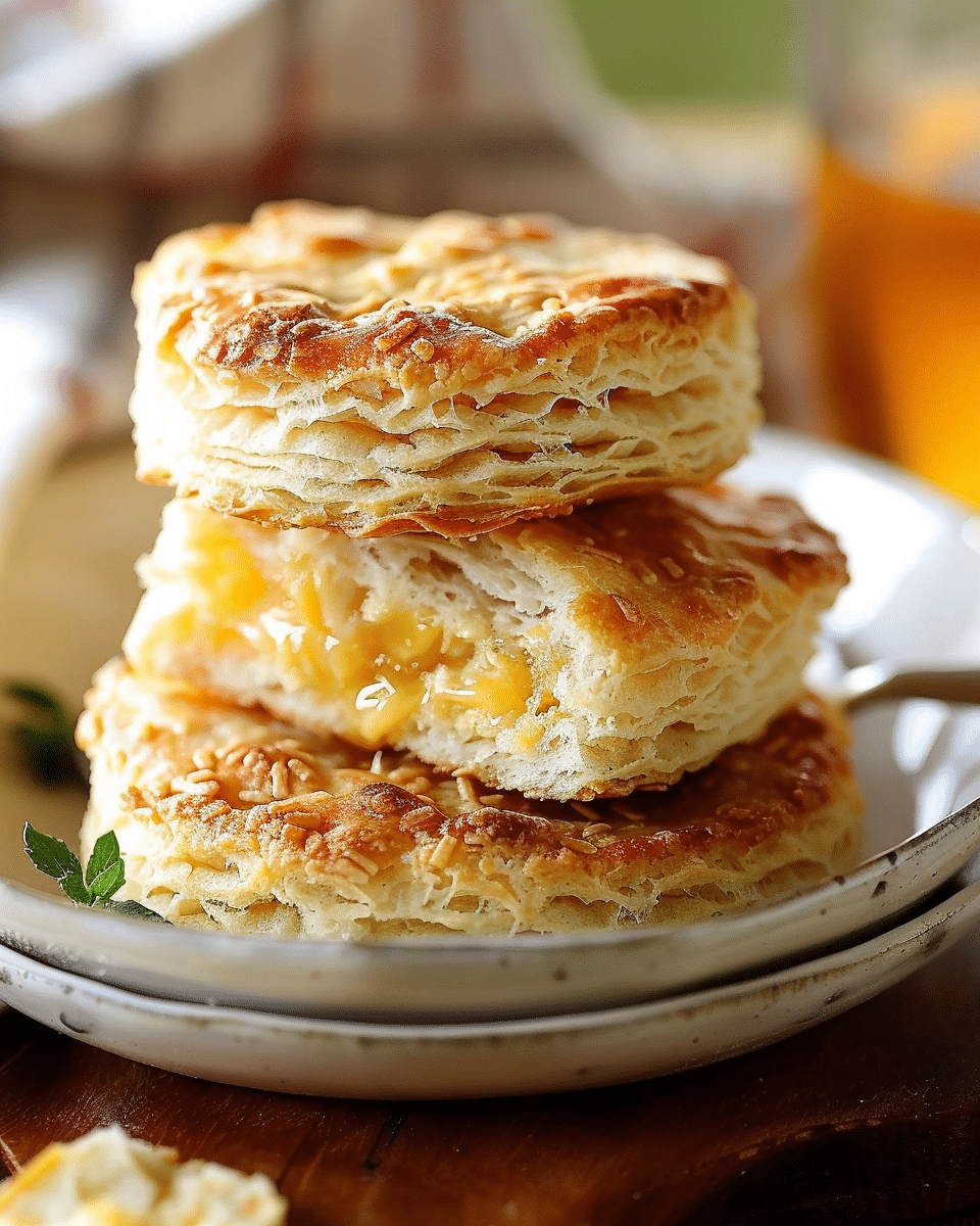 Sausage Cheese Butter Swim Biscuits