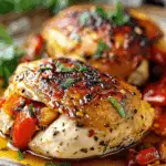 Savory Stuffed Chicken with Roasted Red Peppers