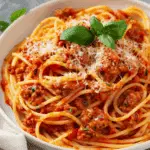 School Cafeteria Spaghetti