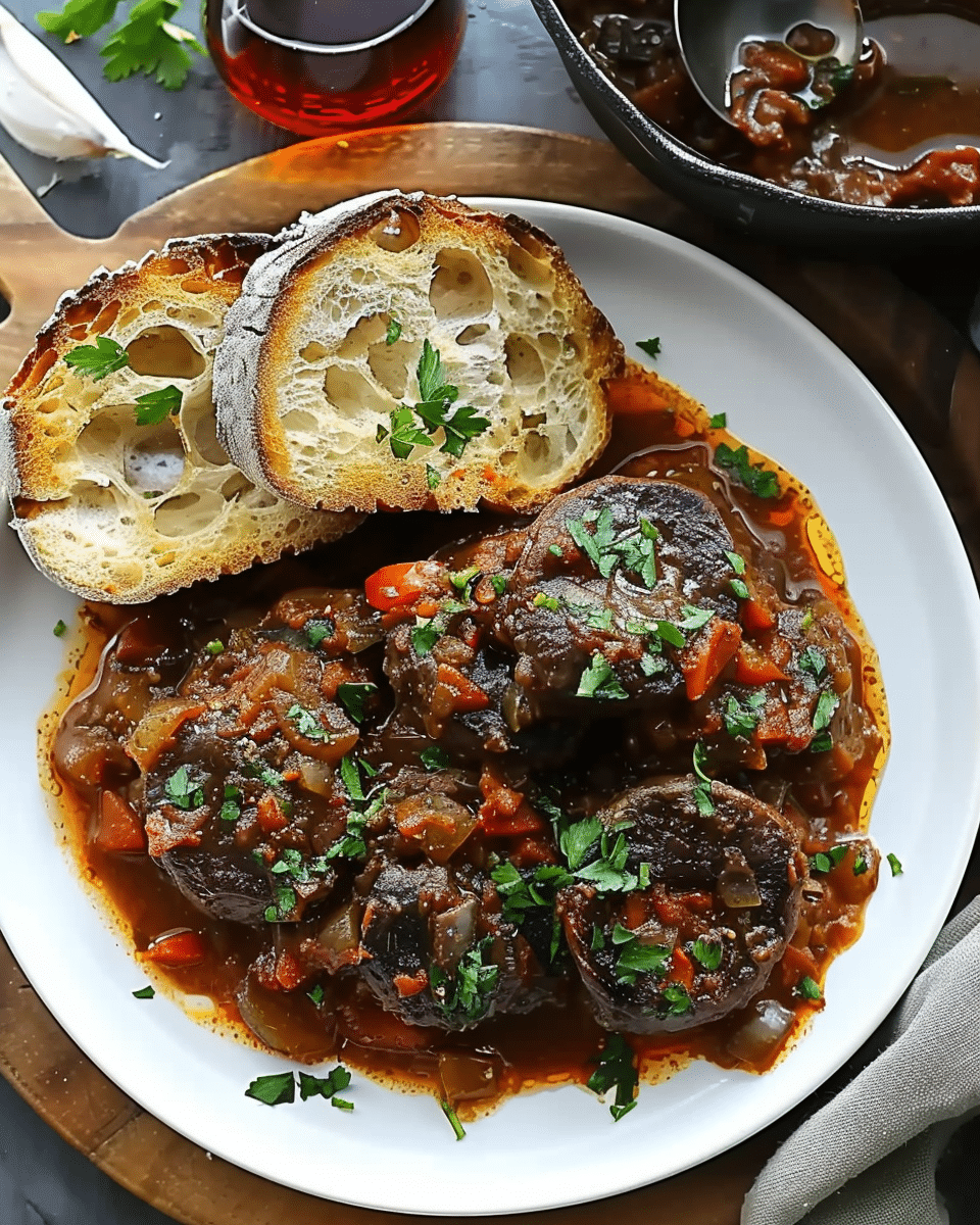 Simple Ossobuco with Roasted Bread
