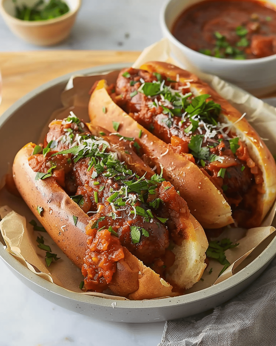 Slow Cooker Sausage with Sauce