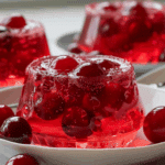 Sparkling Cherry Gelatin Cups