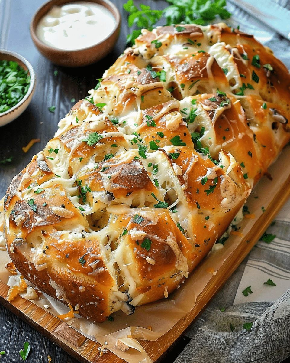 Stuffed Cheesy Bread on Crack