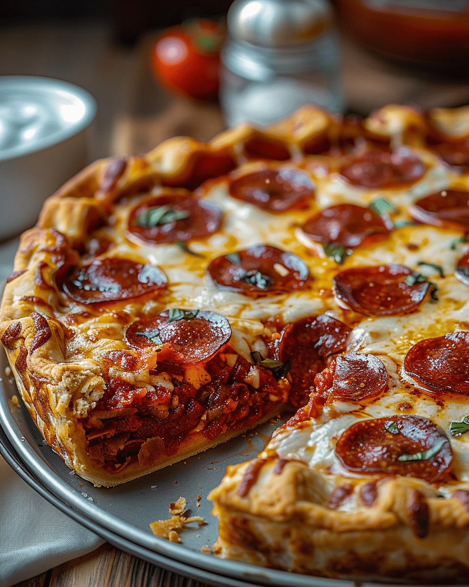 Stuffed Deep Dish Pizza Pie: The Ultimate Comfort Food