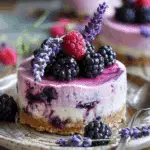 Sweet Blackberry Lavender Cheesecake Recipe