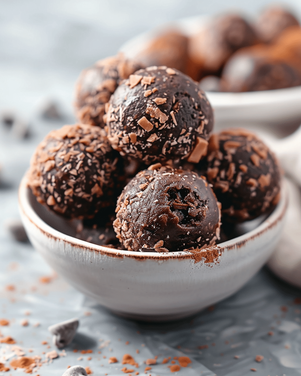 Vegan Chocolate Peanut Butter Energy Balls