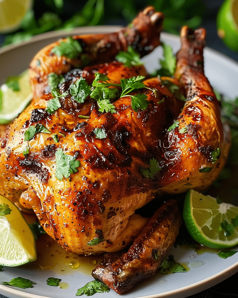 Air Fryer Cilantro-Lime Cornish Hen