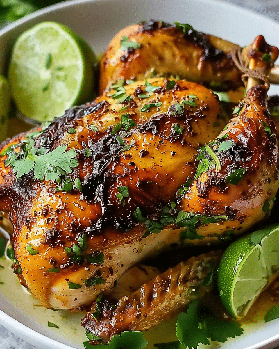 Air Fryer Cilantro-Lime Cornish Hen