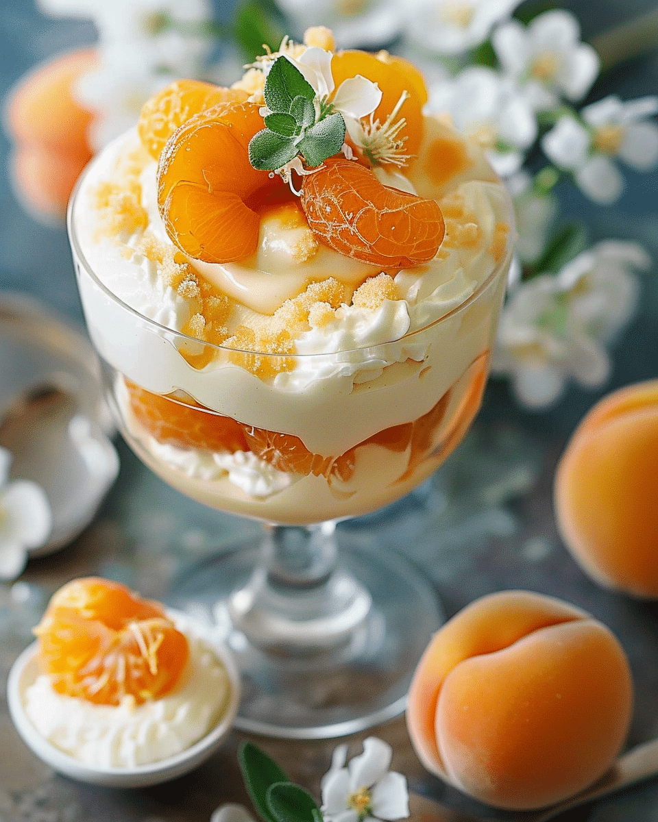 Apricot, Orange Blossom & White Chocolate Fool