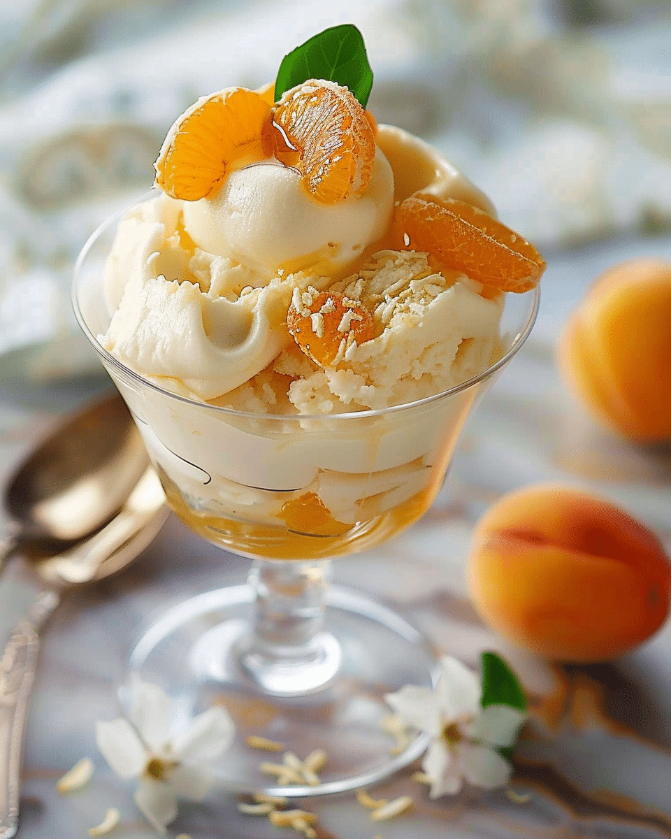 Apricot, Orange Blossom & White Chocolate Fool