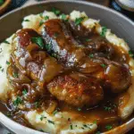 Bangers and Mash with Onion Gravy: A Comfort Food Classic with an Irish Twist
