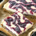 Blackberry Swirl Cheesecake Bars