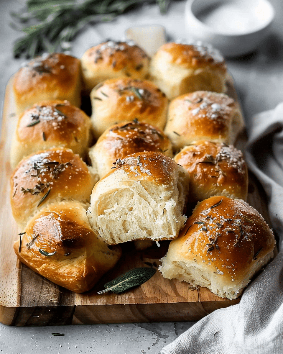 Brown Butter Sage Dinner Rolls