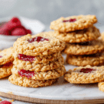 Buttery Raspberry Crumble Cookies with Sweet Jam Filling