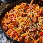 Cajun Sausage Spaghetti