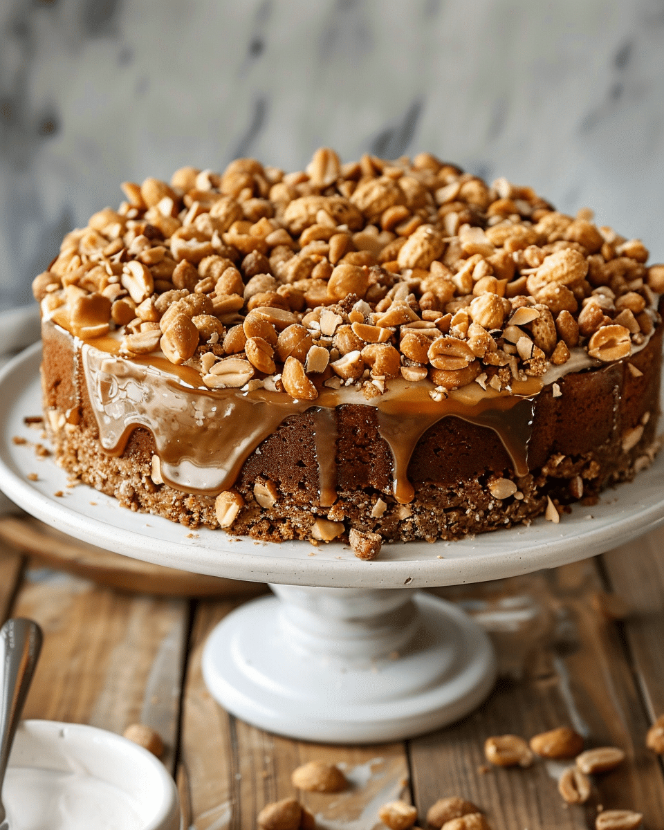 Caramelized Peanut Coffee Cake