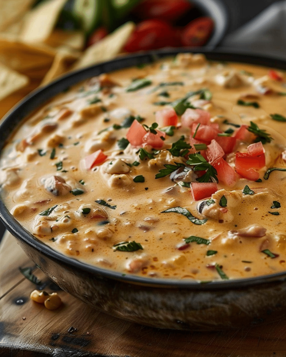 Cheesy Rotel Ranch Queso