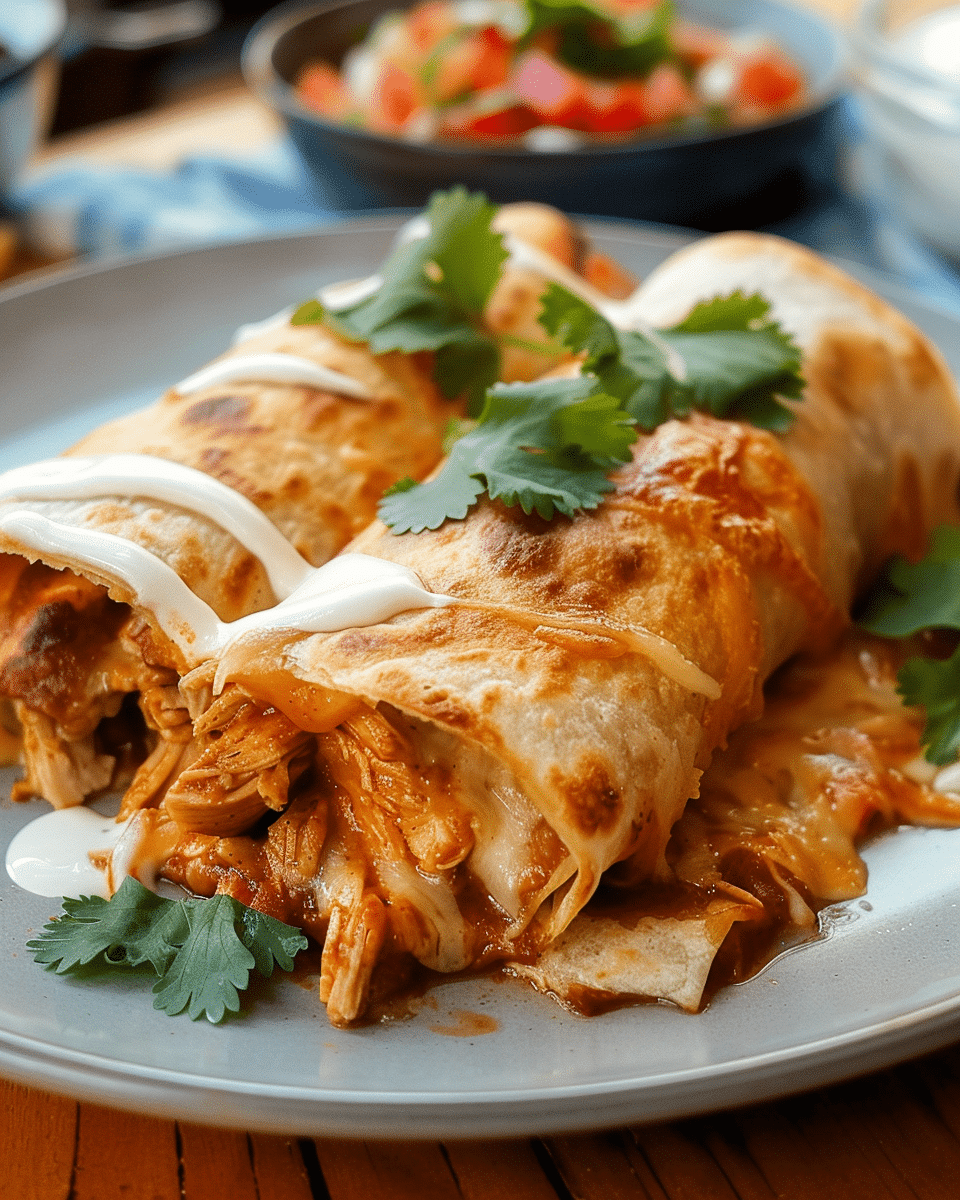Easy Chicken Chimichangas