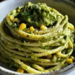 Creamy Avocado Pasta with Corn and Lime