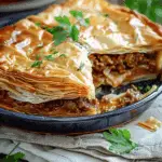 Crispy Phyllo Meat Pie Recipe With Spiced Beef Filling