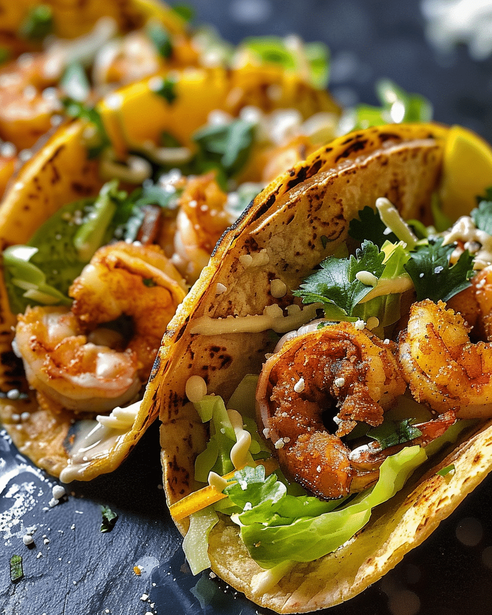 Crispy Shrimp Caesar Tacos