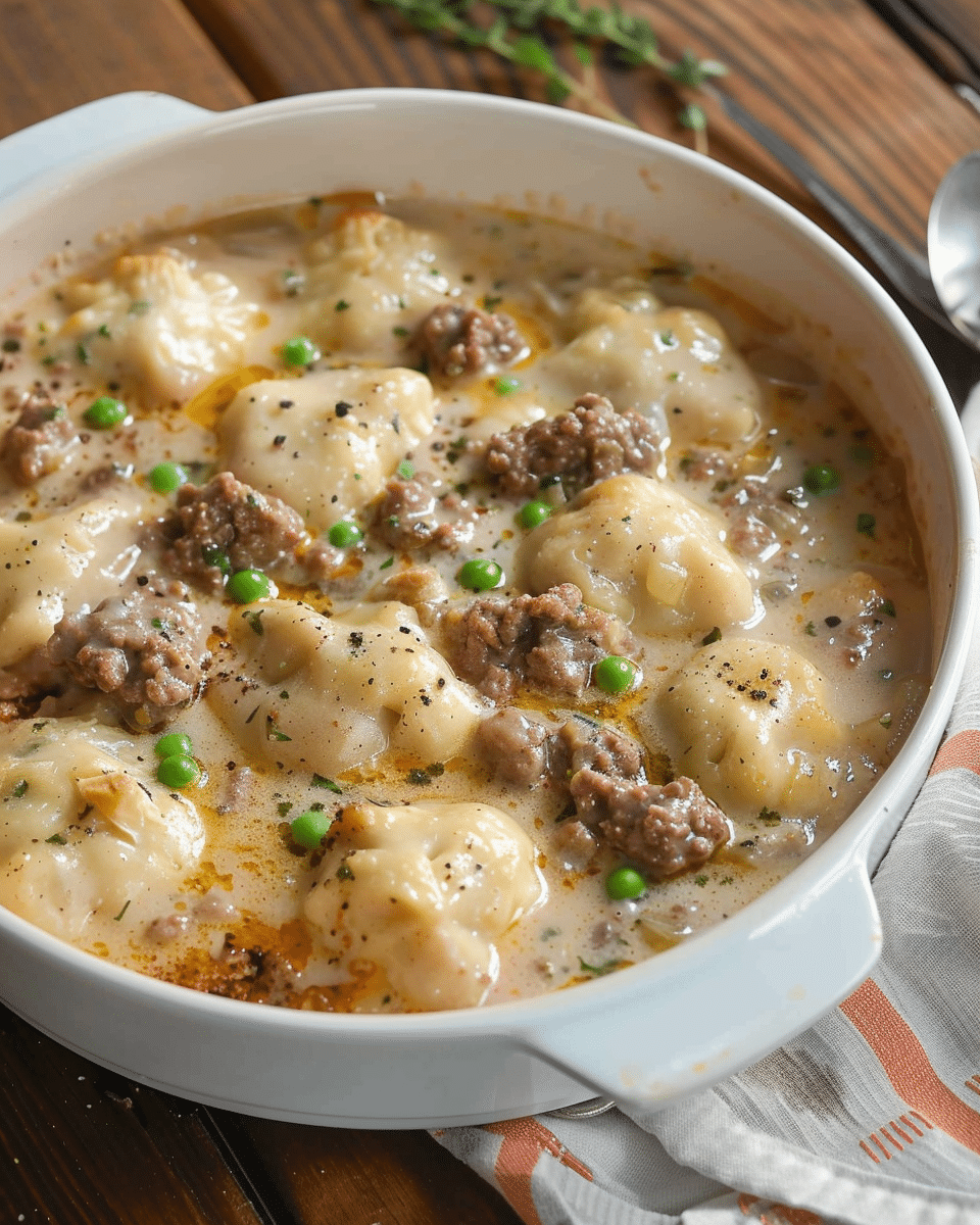 Ground Beef and Dumplings Recipe