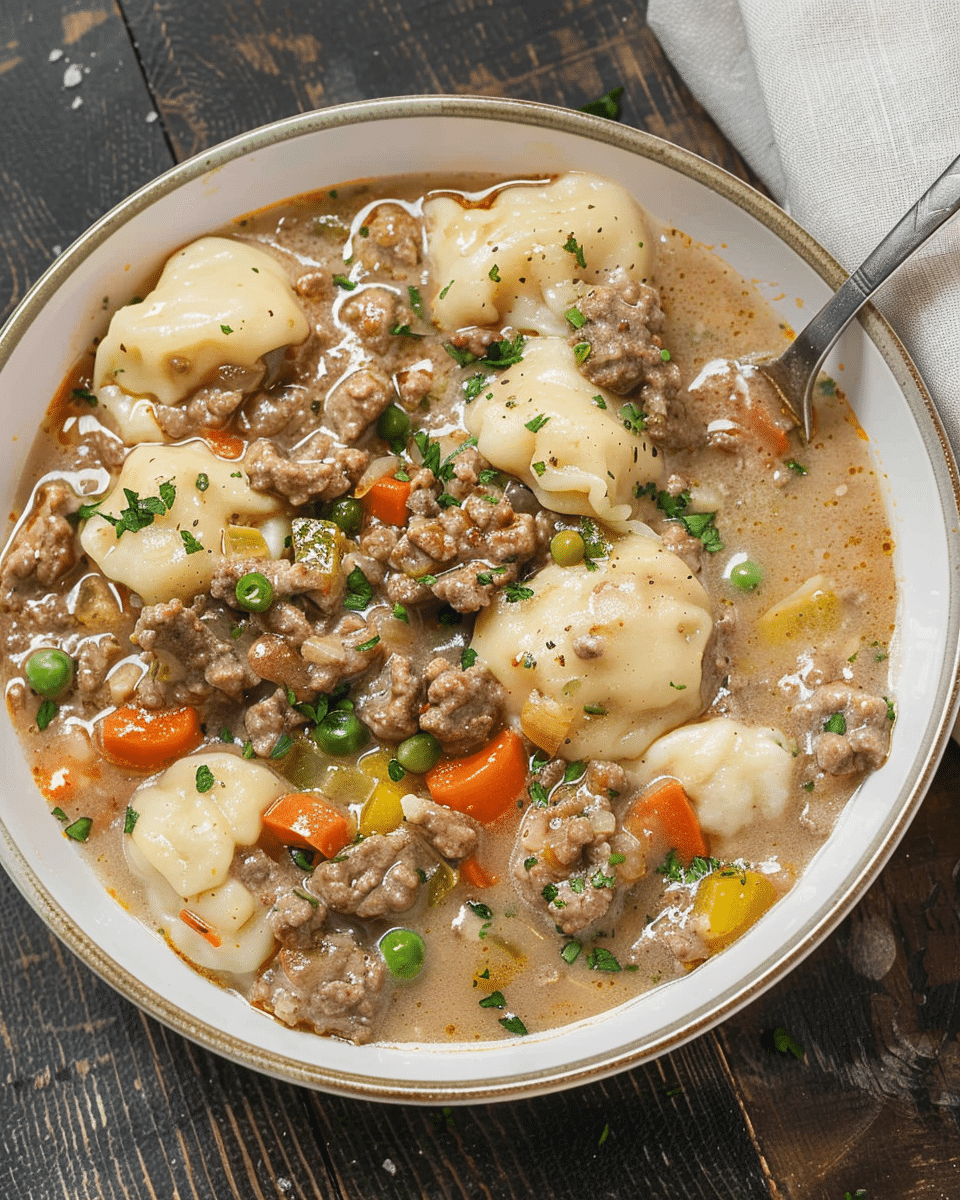 Ground Beef and Dumplings Recipe