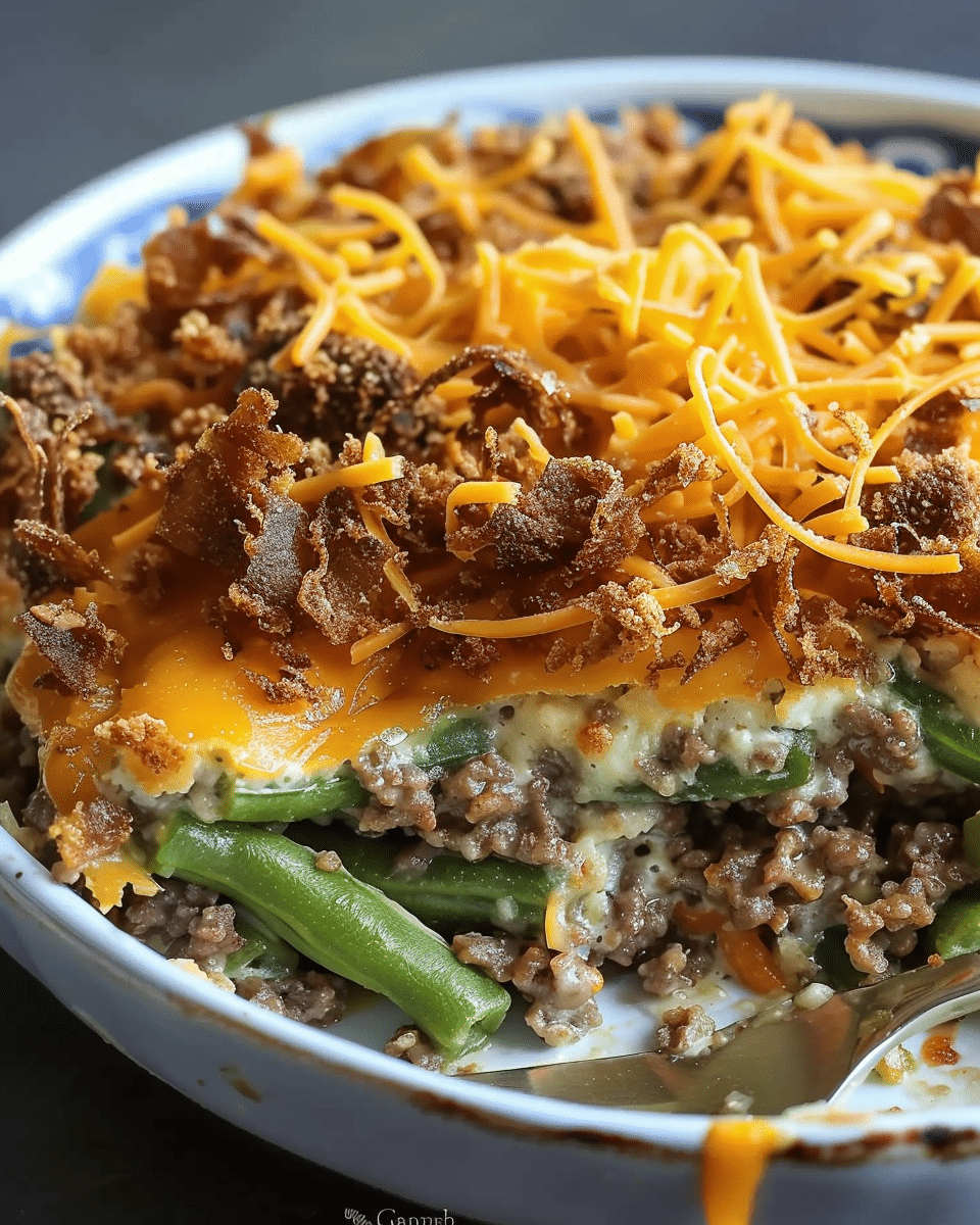 Hamburger Green Bean Casserole Recipe