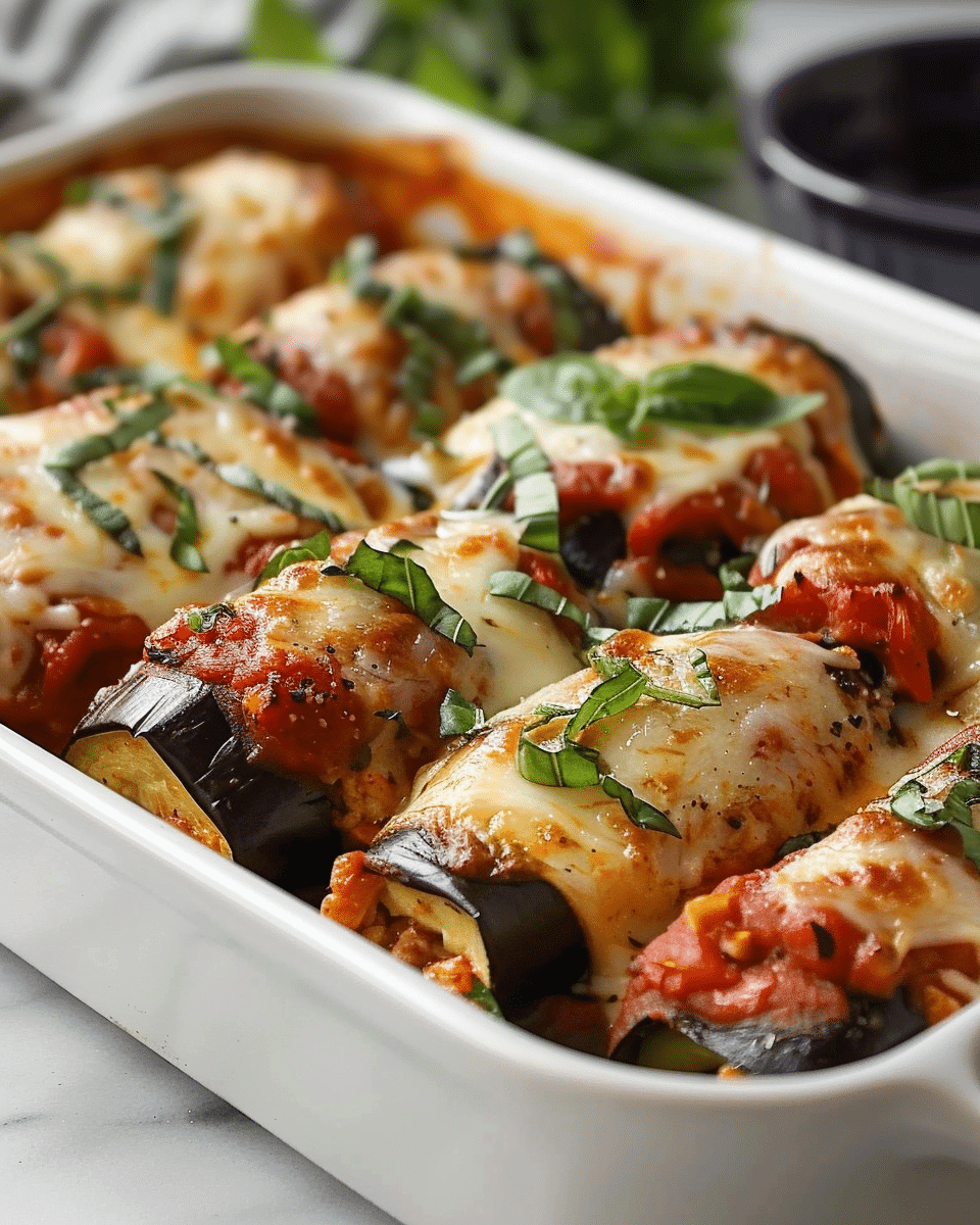 Healthy Eggplant Rollatini with 7 Ingredients and Big Flavor